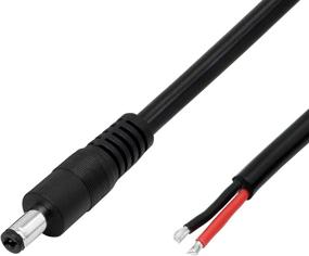 img 3 attached to ⚡️ DC Power Cable Pigtails, 3FT 16 AWG Female Plug to Open End Repair Cable, 5.5MM x 2.1MM Barrel Connector Pigtail for CCTV Security Camera, LED Strip Light, DVR - 2 Pcs(M)