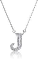 finrezio stainless necklace zirconia girlfriend logo