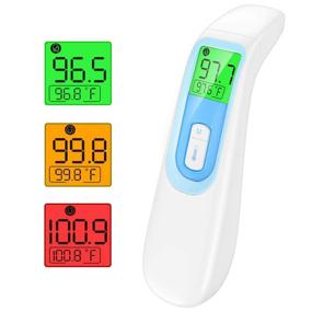 img 4 attached to Innovative Touchless Digital Thermometer - Ideal for Adults and Kids, Upgraded Version for Fever Detection in Schools, Homes, Shopping Malls