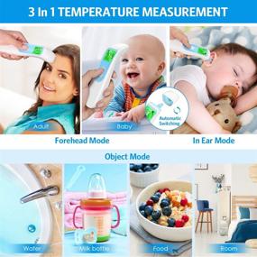 img 3 attached to Innovative Touchless Digital Thermometer - Ideal for Adults and Kids, Upgraded Version for Fever Detection in Schools, Homes, Shopping Malls