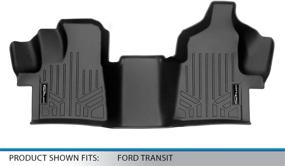 img 2 attached to SMARTLINER Custom Fit Front Row (1 Piece) Floor Mat Liners for 2020-2021 Ford Transit 150-250-350 with Vinyl Flooring (Excludes Transit Connect)