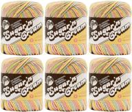 lily sugar 'n cream yarn ombres (6-pack) - butter cream 102002-222: perfect for craft projects logo