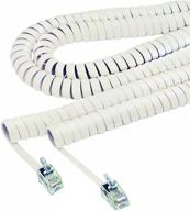 📞 softalk 48100 phone coil cord: 12ft ivory landline telephone accessory - enhanced connectivity and convenience logo