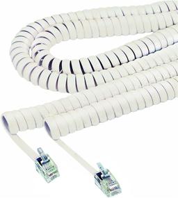 img 1 attached to 📞 Softalk 48100 Phone Coil Cord: 12ft Ivory Landline Telephone Accessory - Enhanced Connectivity and Convenience