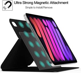 img 3 attached to ZtotopCases Magnetic Case for iPad Mini 6 (6th Gen) - Lightweight, Multi-Viewing, Magnetic Stand, Auto Sleep/Wake, Black