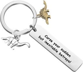 img 4 attached to SEO-Optimized Bobauna Sudden Yet Inevitable Betrayal Inspired Keychain With Dinosaur Charm: Perfect Travel Gift for Dinosaur Lovers