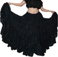 👗 wevez women's belly dance cotton 12 yard skirt: embrace the traditional splendor of belly dancing! logo