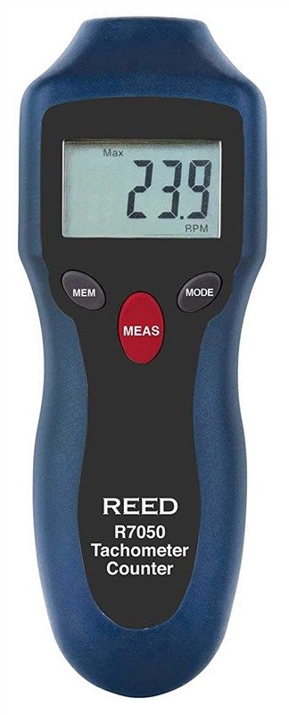 reed instruments r7050 compact tachometer 로고