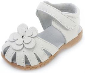 img 4 attached to Femizee Genuine Leather Princess Sandals: Perfect Girls' School Uniform Shoes