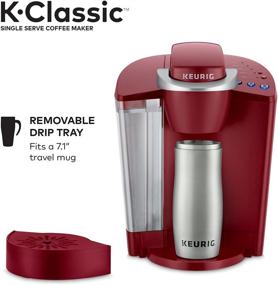 img 2 attached to Кофеварка Keurig K-Classic в рубарбовом исполнении: одноразовая кофеварка для объема от 6 до 10 унций.