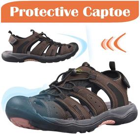 img 3 attached to Grition мужские сандали: универсальная обувь для походов и активных видов спорта, размер 40