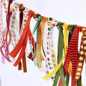 img 2 attached to 🎀 SUPLEX 18-Roll Bundle: Vibrant Multicolor Ribbons for Autumn Crafts, Gift Wrapping, Weddings & Festivals