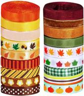 🎀 suplex 18-roll bundle: vibrant multicolor ribbons for autumn crafts, gift wrapping, weddings & festivals logo