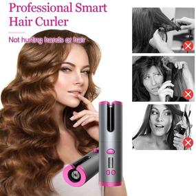 img 3 attached to Curling Iron Straightener Rechargeable Temperature