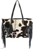 bonanza leathers cowhide leather shoulder women's handbags & wallets logo