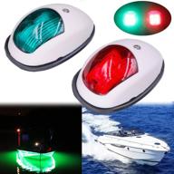 🚤 obcursco led boat navigation lights - enhanced marine bow light for pontoon, skeeter, power boat, and skiff (white) логотип