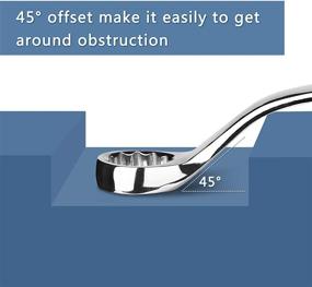 img 2 attached to 🔧 High Hardness Ratcheting Spanners: 45° Angled, HRC38, 45-Degree Rotation