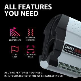 img 1 attached to 🏌️ Gogogo Sport Vpro Laser Rangefinder - Golf & Hunting Range Finder Gift for Distance Measurement with High-Precision Flag Pole Locking Vibration Function︱Slope Mode Continuous Scanning