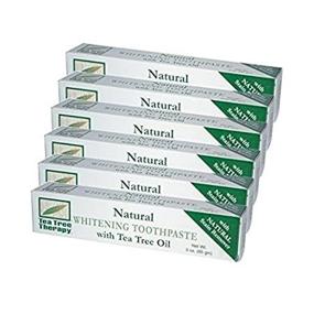 img 1 attached to 🌿 Tea Tree Therapy Natural Whitening Toothpaste with Oil - 6 Pack for Effective Teeth Whitening, 3 Oz Each