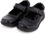 happystep genuine leather toddler uniform girls' shoes logo