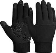 yukiniya winter gloves anti slip cycling logo