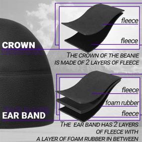 img 1 attached to TECEUM Tactical Fleece Hat Military Outdoor Recreation