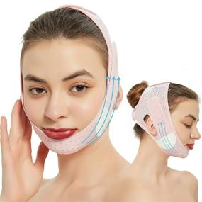 img 3 attached to 🤗 Face Slimming Strap for Double Chin Reduction & V Line Lifting | Anti-Wrinkle Mask for Saggy Face Skin - Men & Women