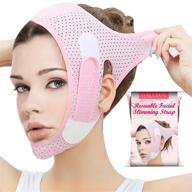 🤗 face slimming strap for double chin reduction & v line lifting | anti-wrinkle mask for saggy face skin - men & women logo