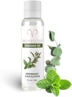 🌿 promescent massage oil: soothing essential oils for relaxation and muscle relief - peppermint and eucalyptus scent | 4 oz logo