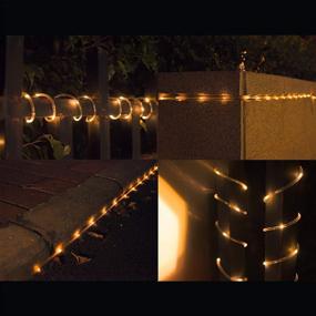 img 1 attached to 🏡 Enhance Your Outdoor Décor with Fatpoom Solar-Powered Fairy Lights – 40FT String of 120 LEDs, 8 Modes, Perfect for Garden, Patio Party, Weddings, and Christmas – White Warm