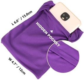 img 2 attached to 📱 Flexible Cellphone Armband with Wristband Sleeve and Pocket Pouch Case - Compatible with iPhone 6, 6S, 7, 8, X, XR, XS, 11, 12 Pro - Ideal for Yoga, Jogging, Walking, Riding, Skating, Gardening, Fishing - Armband Girth of 9.5 inches