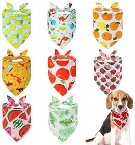 img 4 attached to PAWCHIE Summer Dog Bandana Breathable