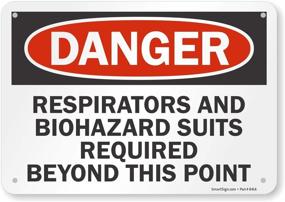 img 4 attached to Enhanced Safety Alert: SmartSign Danger Respirators Biohazard Required