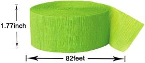 img 1 attached to Aimto Green Crepe Paper Streamers 12