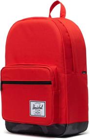 img 3 attached to Herschel Backpack Raven Crosshatch Black Rubber Backpacks for Casual Daypacks