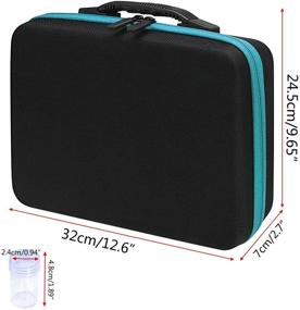 img 3 attached to 🔷 VoiceFly EVA 60 Slots Diamond Painting Storage Case: Blue Shockproof Container for Diamond Art Accessories, Embroidery Tools, Beads, and Sewing Pills