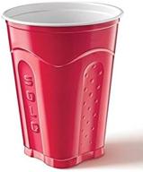 🔴 solo squared red cups - 18 oz - pack of 144 (144 count, red) logo
