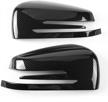 rearview mirror cover carbon mercedes interior accessories logo