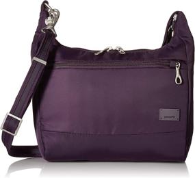img 4 attached to Stylish Mulberry Pacsafe Women's Anti-Theft 👜 Bag in One Size - Secure Your Essentials