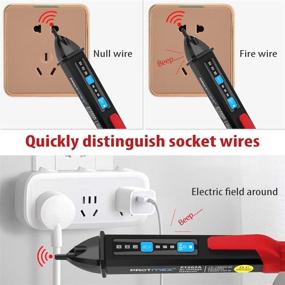 img 2 attached to ⚡️ Adjustable Sensitivity Non-Contact Voltage Tester Pen - AC Voltage Detector, LED Flashlight and Buzzer Alarm - Multi Range AC 12-1000V - Live/Null Wire Judgment