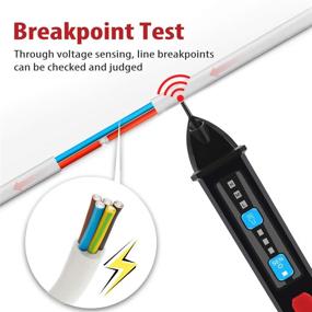 img 3 attached to ⚡️ Adjustable Sensitivity Non-Contact Voltage Tester Pen - AC Voltage Detector, LED Flashlight and Buzzer Alarm - Multi Range AC 12-1000V - Live/Null Wire Judgment