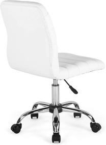 img 1 attached to 💺 Ultimate Comfort and Style: EdgeMod Polox Task Chair in Vegan Leather, White