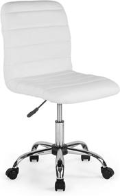 img 4 attached to 💺 Ultimate Comfort and Style: EdgeMod Polox Task Chair in Vegan Leather, White