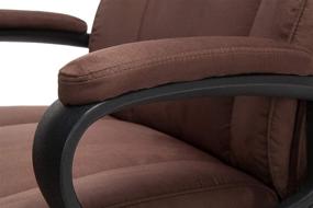 img 1 attached to 🪑 OFM ESS Collection Plush Microfiber Office Chair: Comfortable Mid-Back Seating in Brown