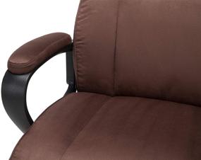 img 2 attached to 🪑 OFM ESS Collection Plush Microfiber Office Chair: Comfortable Mid-Back Seating in Brown