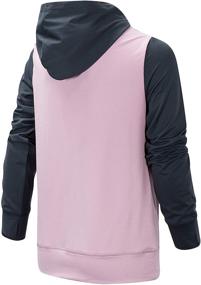 img 2 attached to 👧 New Balance Girls' Active Hooded Pullover - Performance Clothing for Girls