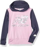 👧 new balance girls' active hooded pullover - performance clothing for girls logo