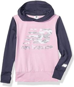 img 4 attached to 👧 New Balance Girls' Active Hooded Pullover - Performance Clothing for Girls