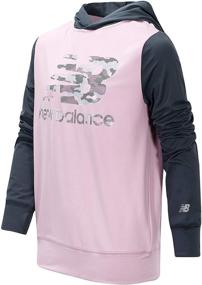 img 3 attached to 👧 New Balance Girls' Active Hooded Pullover - Performance Clothing for Girls