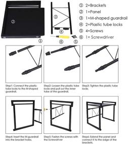 img 1 attached to 🔥 GEMITTO Expandable Microwave Oven Rack: 2-Tier Shelf Stand with 3 Hooks, 55lbs Load Bearing - Perfect for Oven Toaster on Kitchen Counter